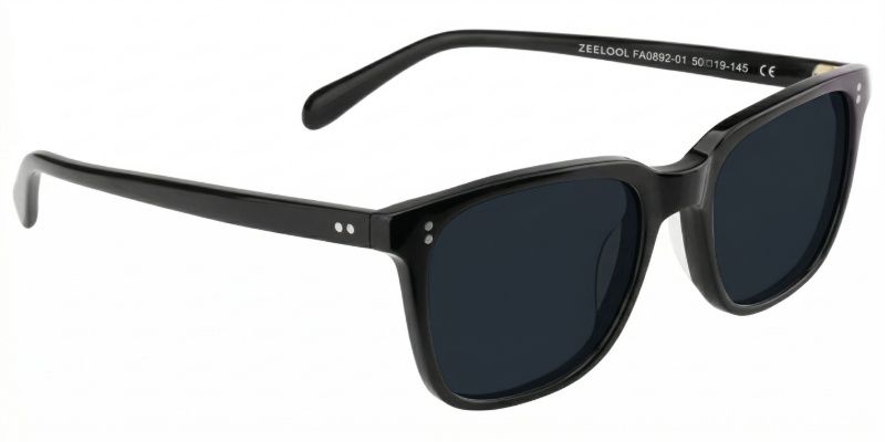 Lamont Rectangle Black Frame Sunglasses Online Sale | ZEELOOL3