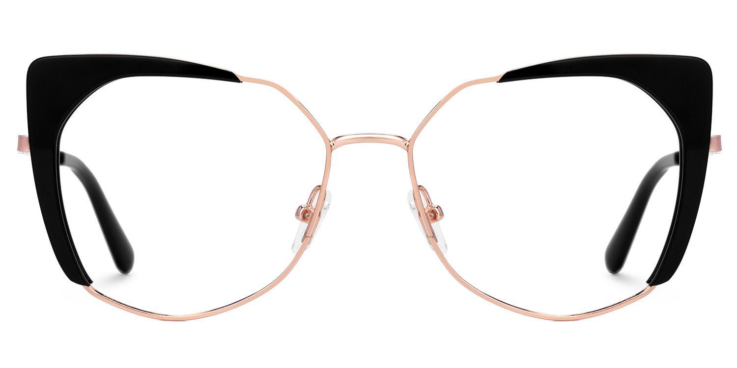 Ketty Prescription Black Frame Cateye Glasses | Zeelool0