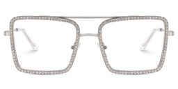 Diva Square Silver Glasses2
