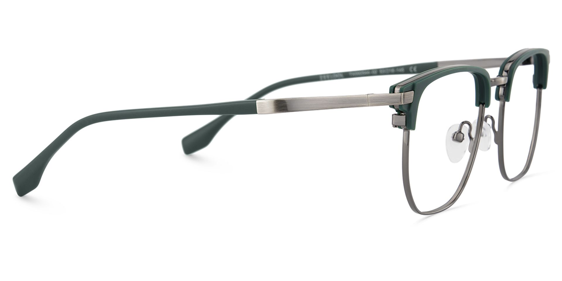 Zaira Browline Dark-Green Glasses | Zeelool Glasses3