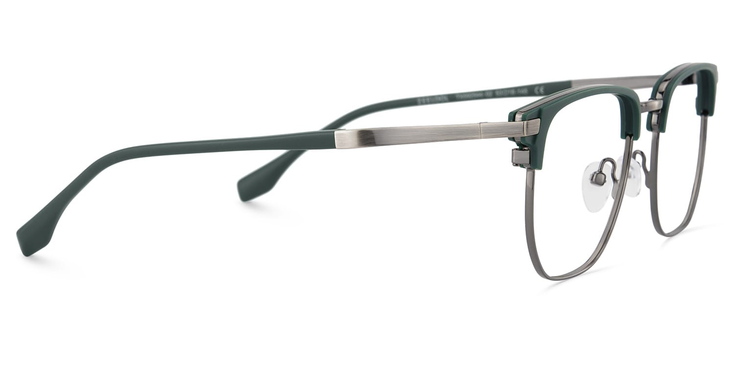 Zaira Browline Dark-Green Glasses | Zeelool Glasses3