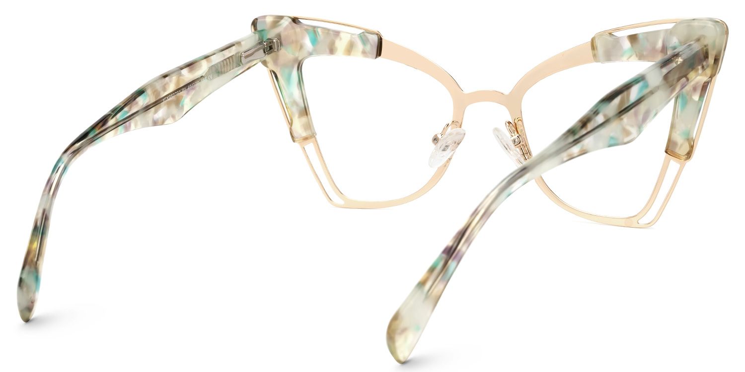 Talbert Designer Eyeglasses in Cateye Floral Frame3