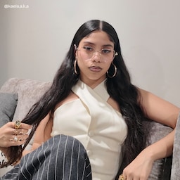 Kayla Geometric Gold Glasses7