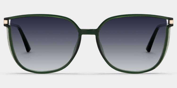 Rodz Dark-Green Square Sunglasses