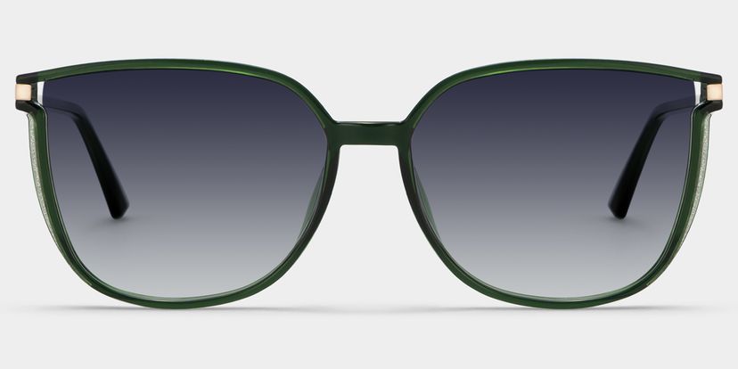 Rodz Square Dark-Green Sunglasses