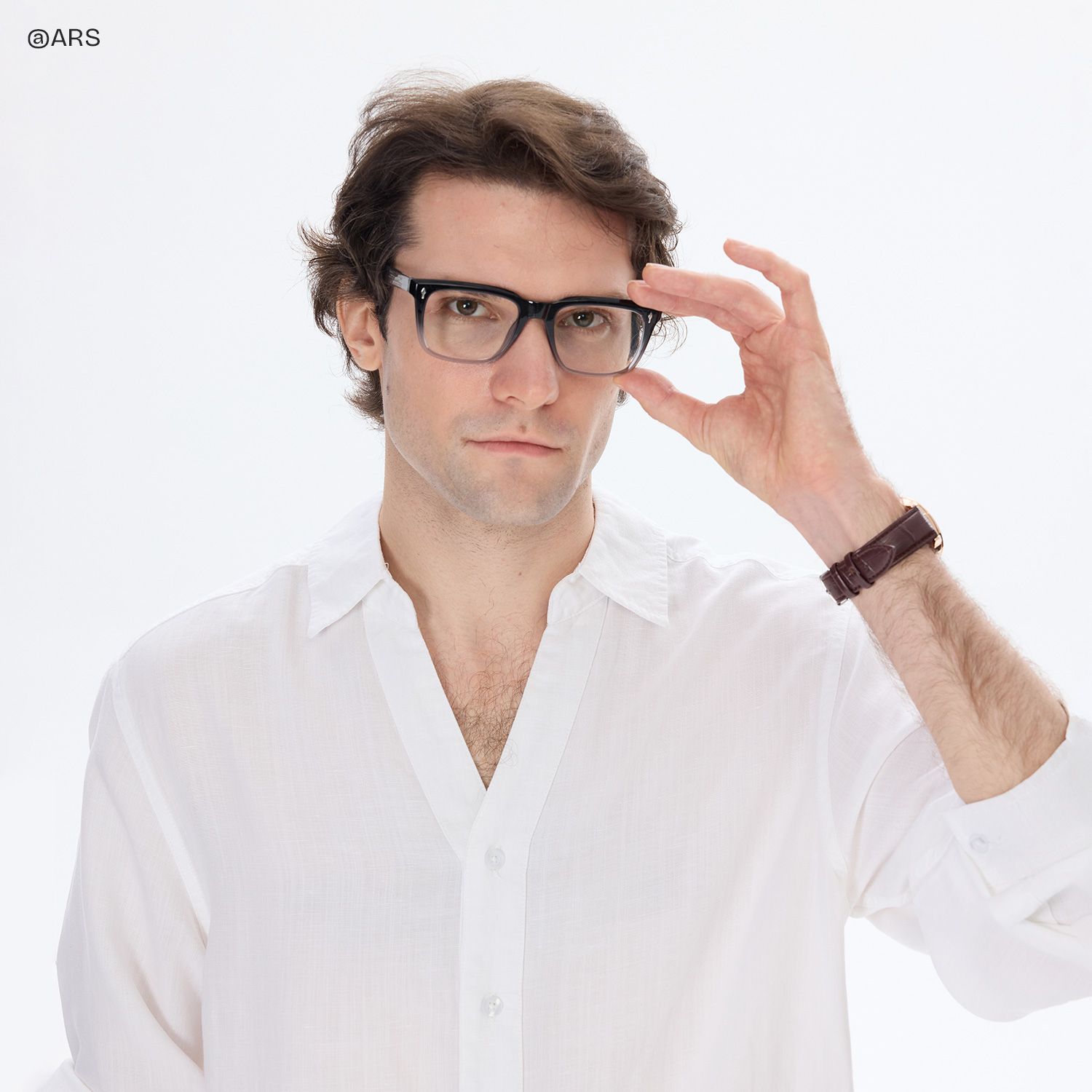 Fletcher Black Frame Glasses with Rectangle Frame Online | ZEELOOL