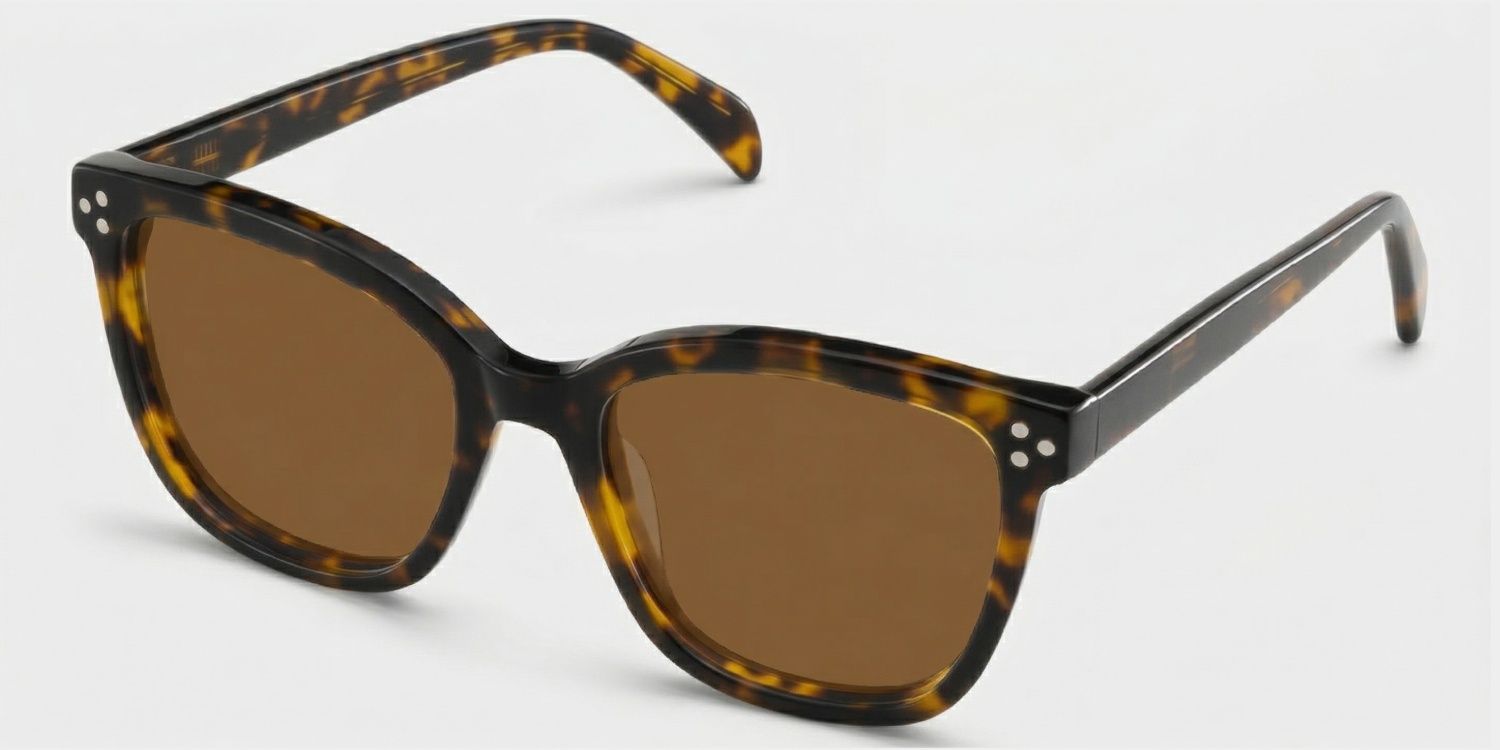 Scarlett Tortoise Frame Glasses with Square Frame Online | ZEELOOL2