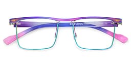 Violet Browline Iridescent Glasses2