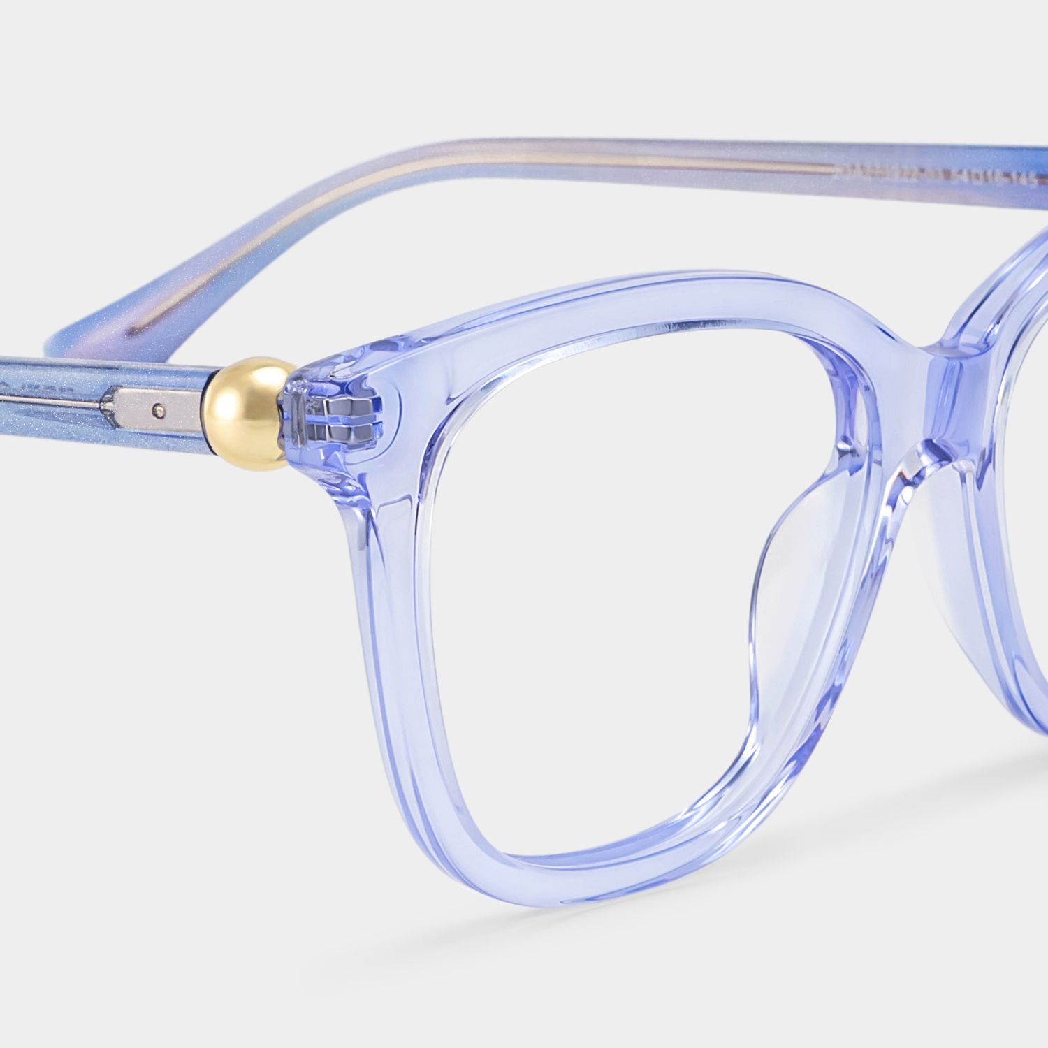 Isabella Clear Blue Square Eyeglass Frames for Sale | ZEE...4