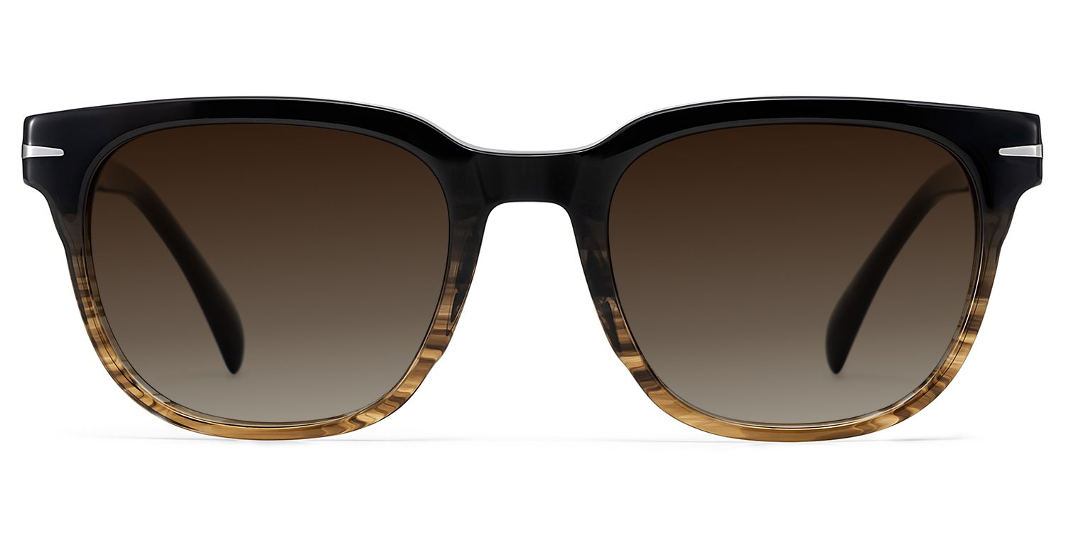 Rocco Rectangle Brown Prescription Sunglasses | ZEELOOL0