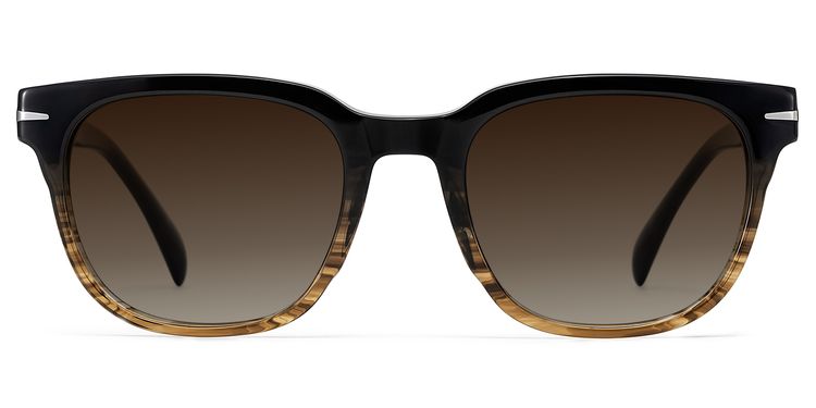 Rocco Brown Rectangle Sunglasses