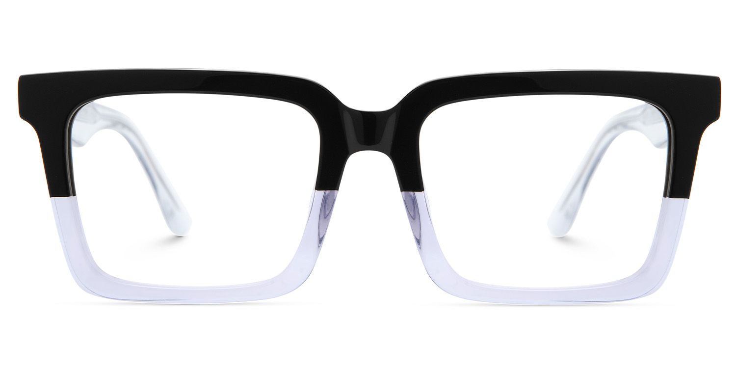 Black Clear Square Frame Glasses - Hattie on Sale | Zeelool0