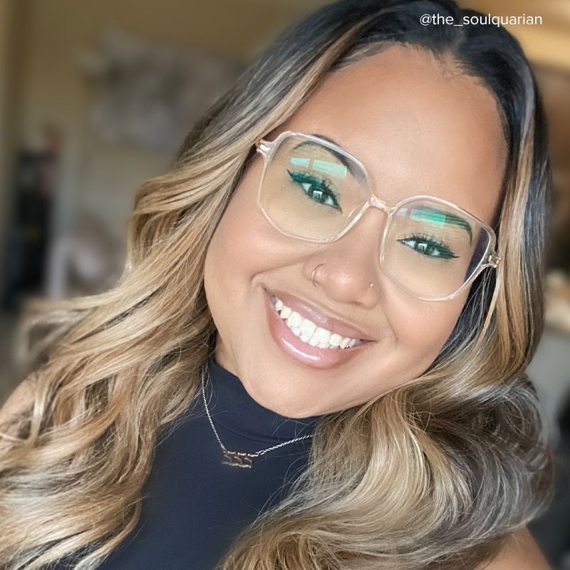 Payton Geometric Clear Eyeglasses | Zeelool Optical5