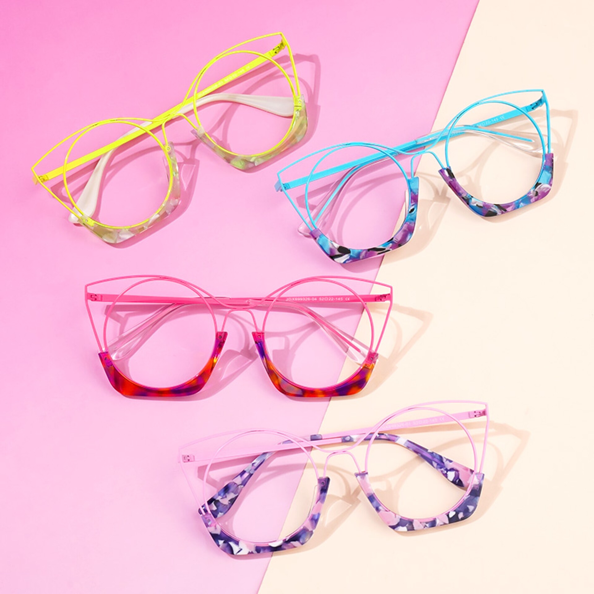 Designer Barbara Barbie Pink Round Frame Glasses5