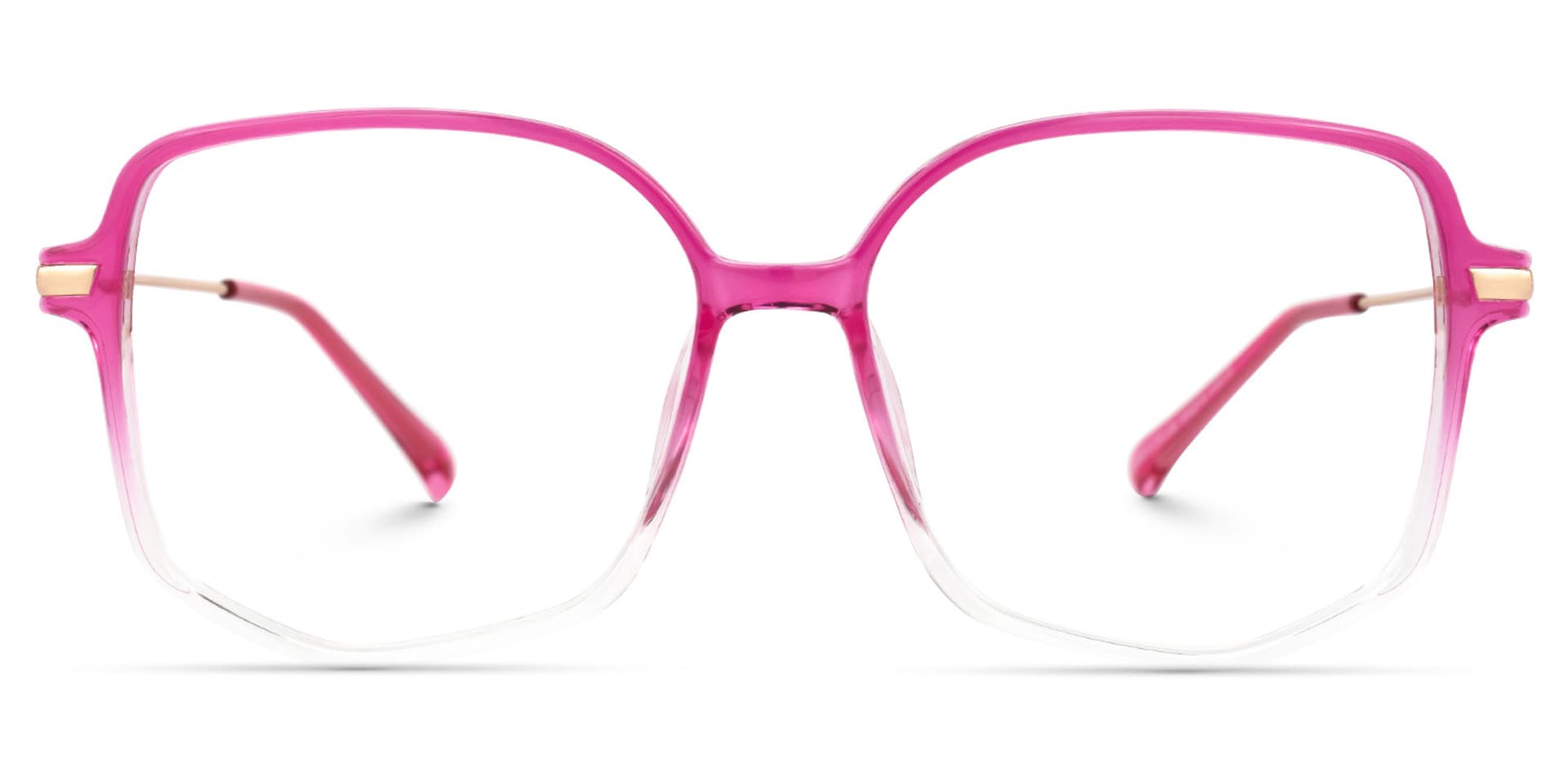 Payton Square Geometric Ombre Frame Glasses | Zeelool0
