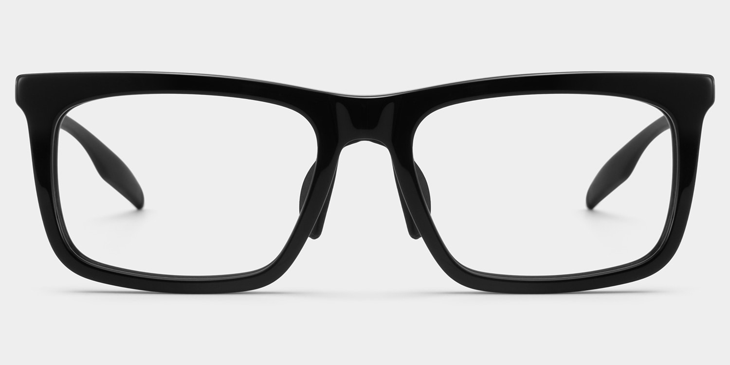 Ease Rectangle Black Glasses