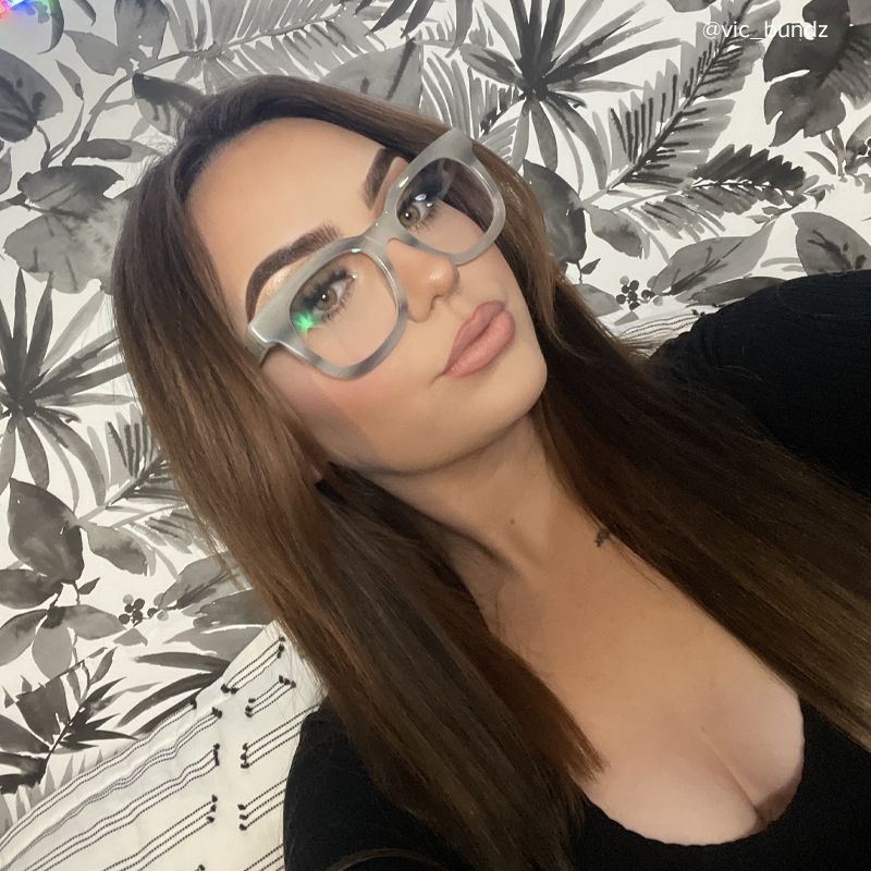 Crunch Square Gray Glasses | ZEELOOL Canada7