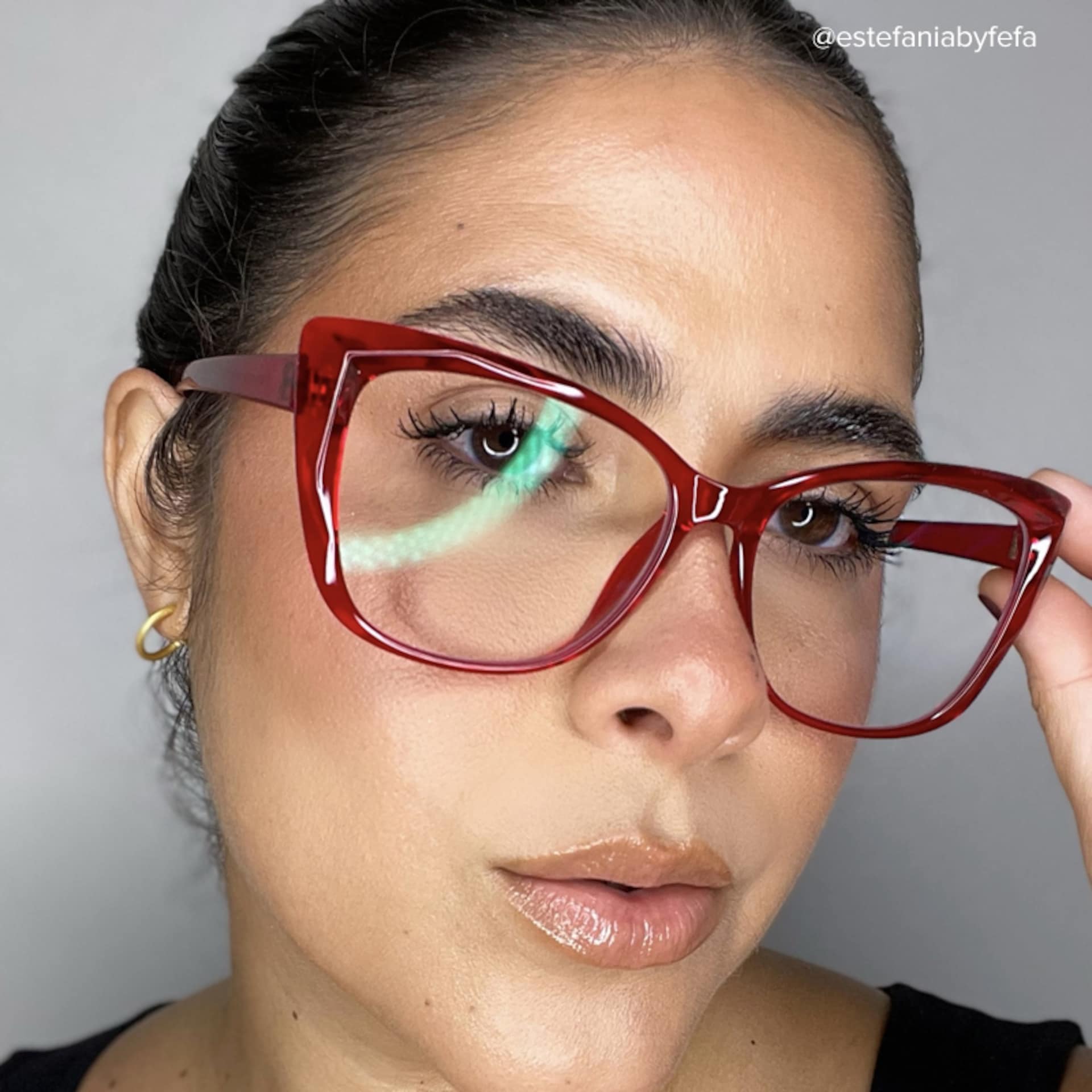 Farris Red Cat eye Frame Glasses for Women | Zeelool12