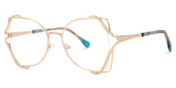 Mcconico Butterfly Gold Glasses1