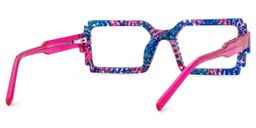 Frederick Blue Rectangle Glasses3