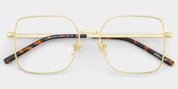 Abigail Square Gold Glasses2