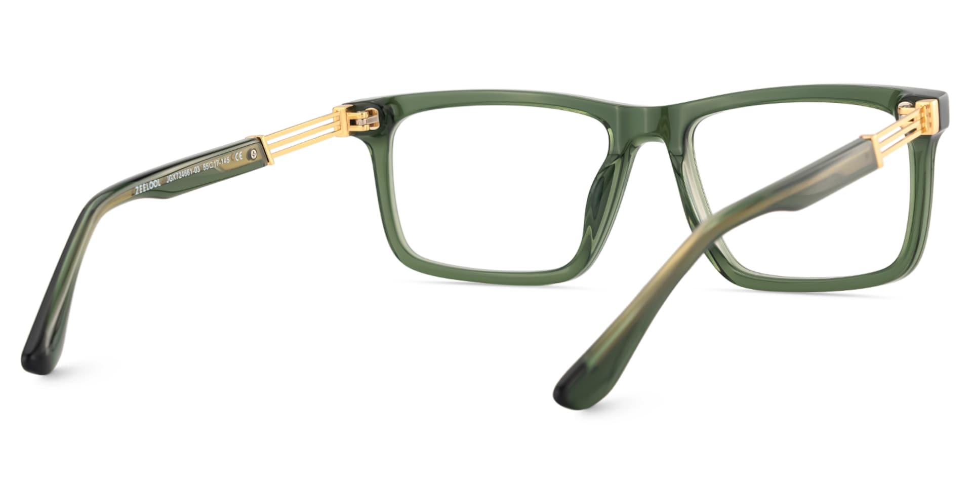 Emerson Eyeglasses in Rectangle Green Frame | Zeelool5