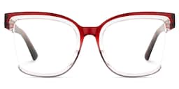 Cadogan Square Red Gray Glasses0