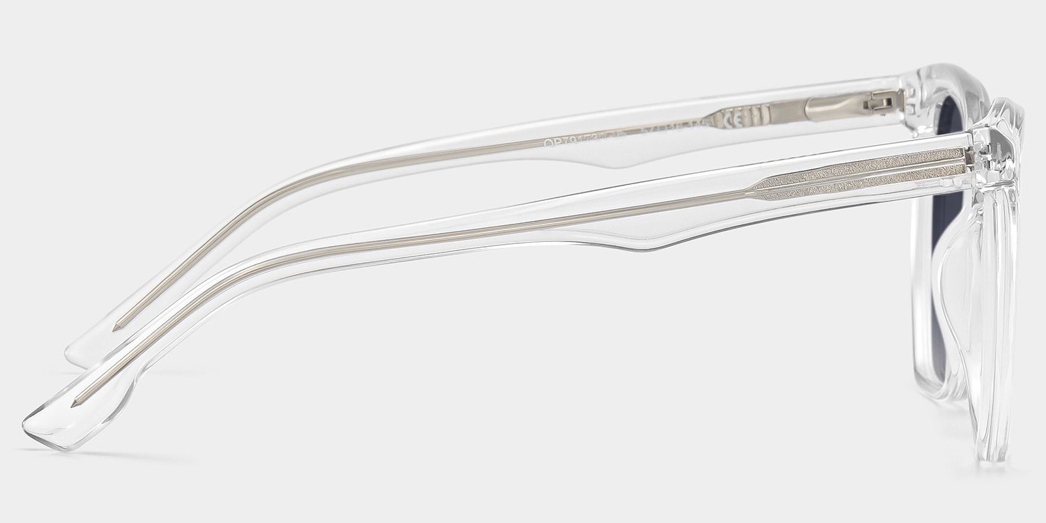 Libby Geometric Clear Frame Sunglasses Online Sale | ZEELOOL3