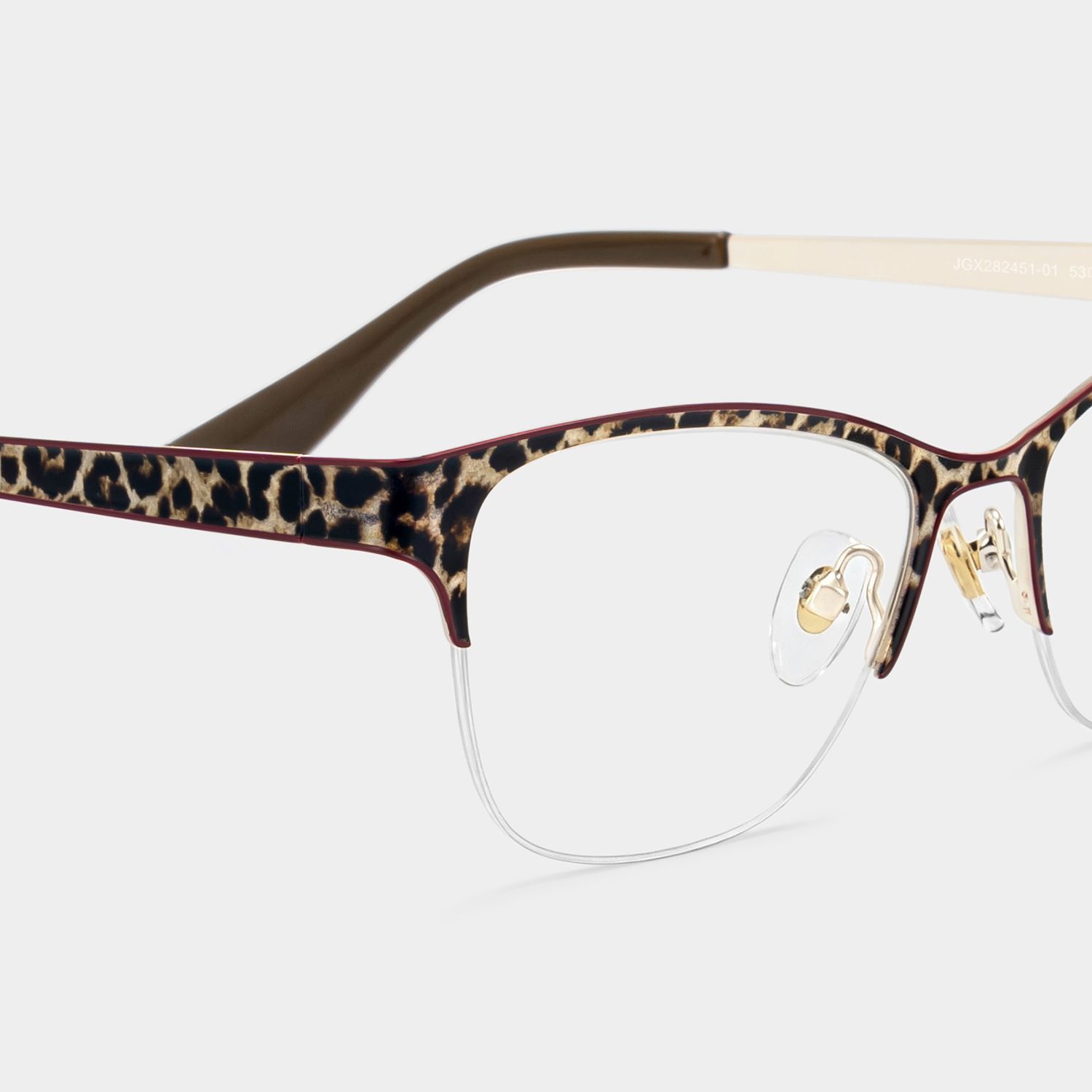 Dorian Brown Leopard Print Cat-Eye Glasses | ZEELOOL5