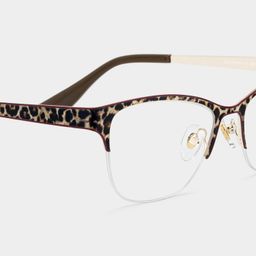 Dorian Brown Leopard print Cat eye Glasses5