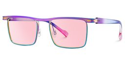 Violet Browline Iridescent Glasses2