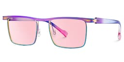 Violet Browline Iridescent Glasses2