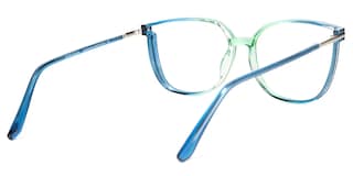 Rodz Square Blue-Green Glasses3