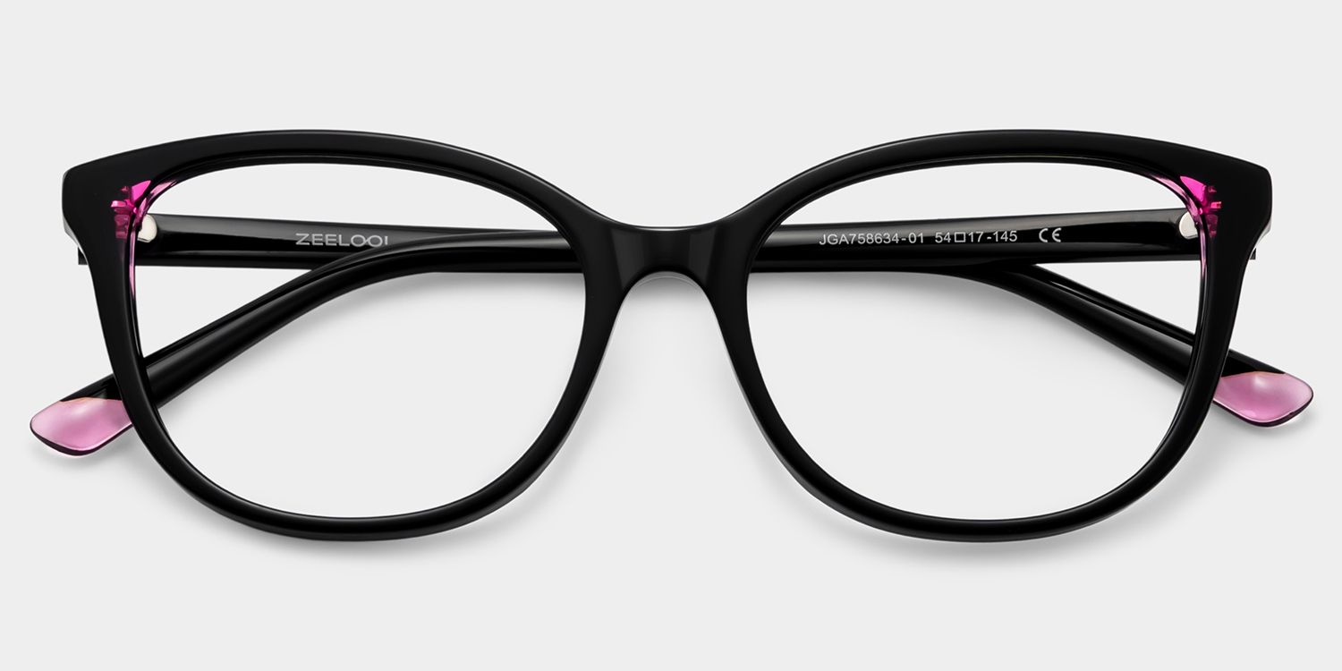 Brady Black Pink Eyeglasses with Butterfly Shape Frame | ZEELOOL1