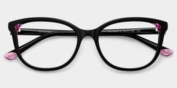 Brady Black Pink Butterfly Glasses1