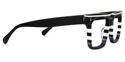 Laguer Rectangle Black Glasses4