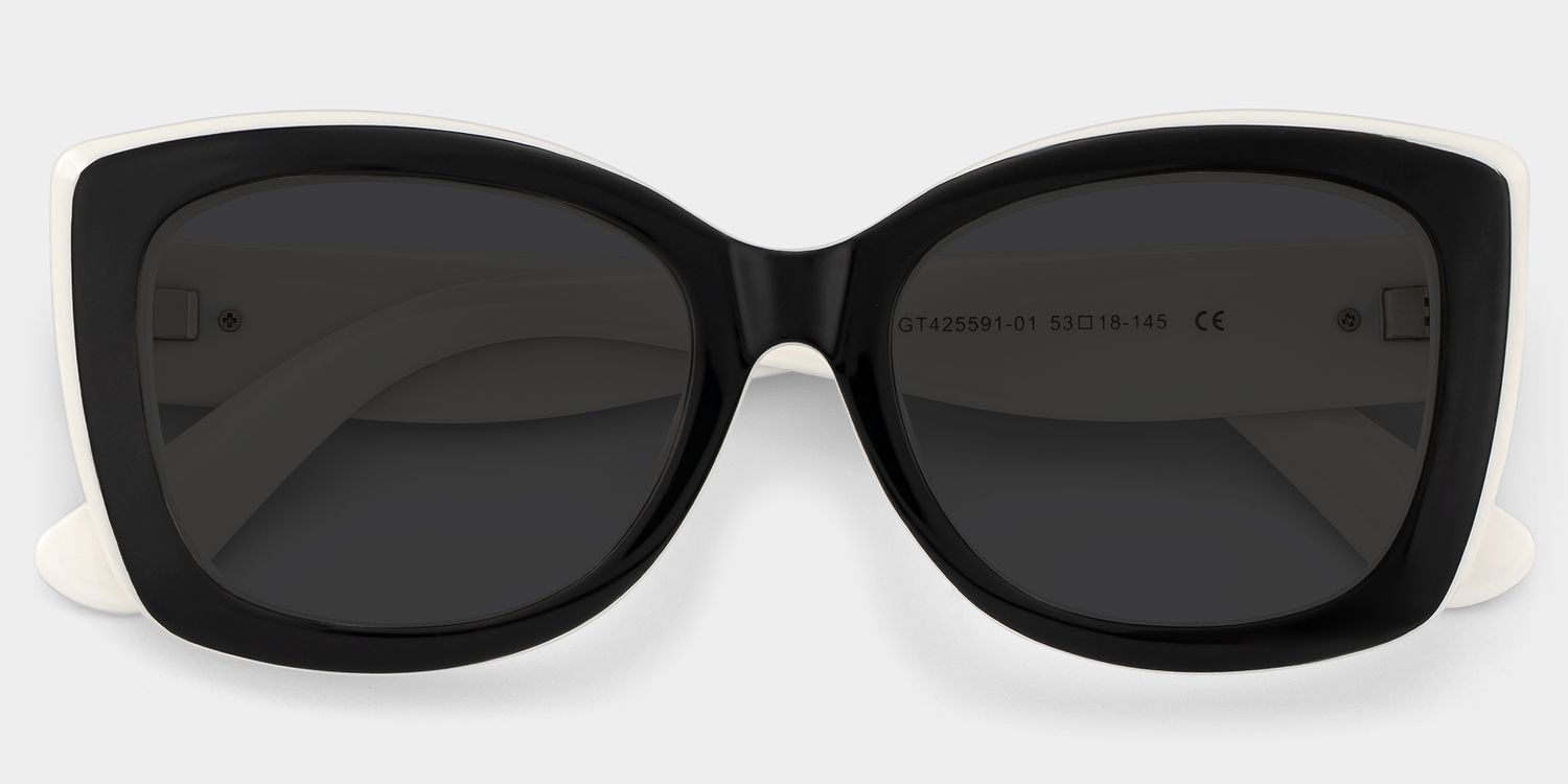 Rosie Butterfly Black and White Sunglasses Frame Style | ZEE...1