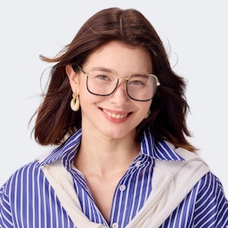 Perfecta Square Black Glasses5