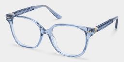 Clara Clear Blue Cat eye Glasses2