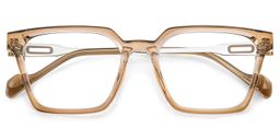 Mabel Beige Square Glasses2