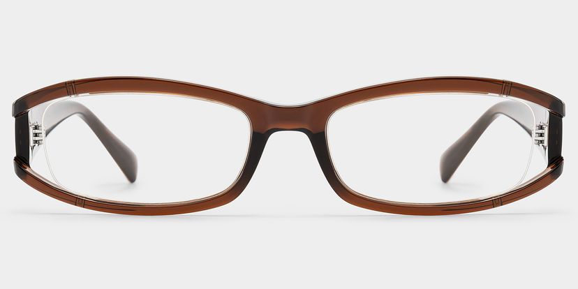Willow Brown Rectangle Glasses