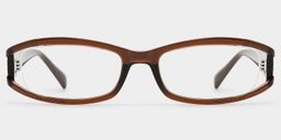Willow Brown Rectangle Glasses2