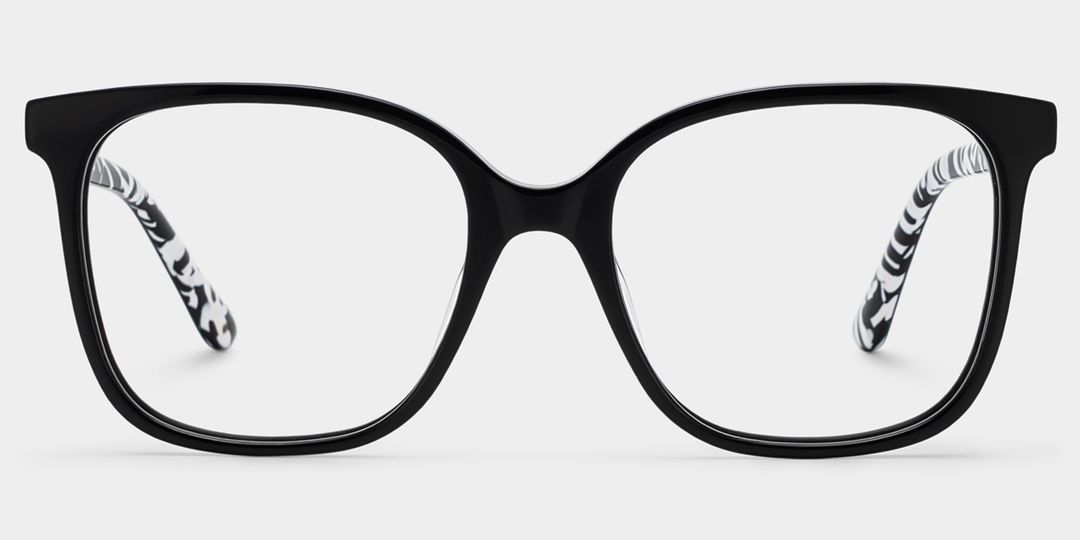 Caroline Black Square Glasses