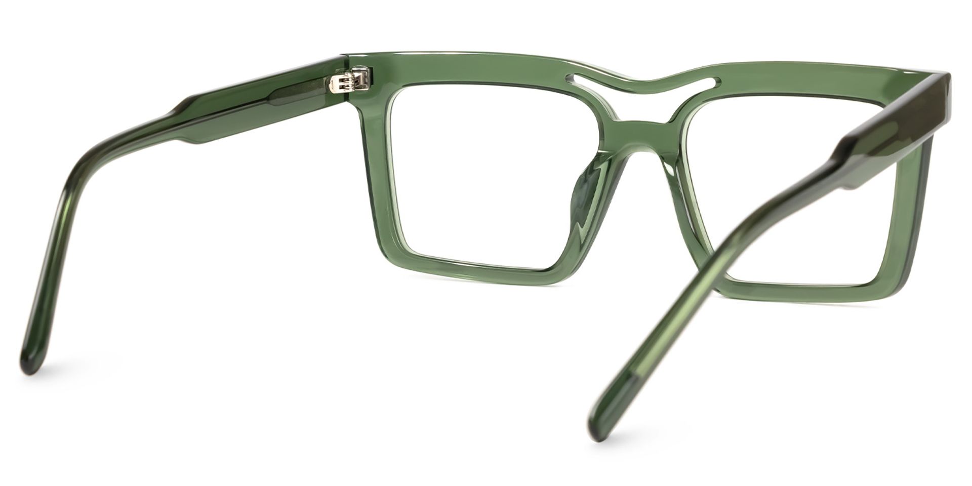 Tamekia Square Green Glasses3