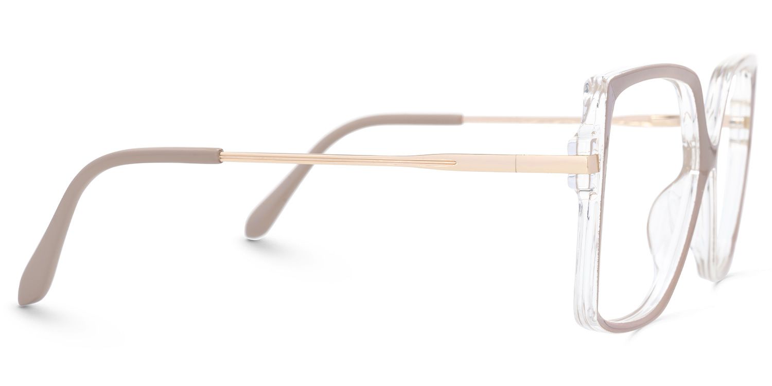 Square Dianne Pink Glasses deals -Zeelool Glasses2