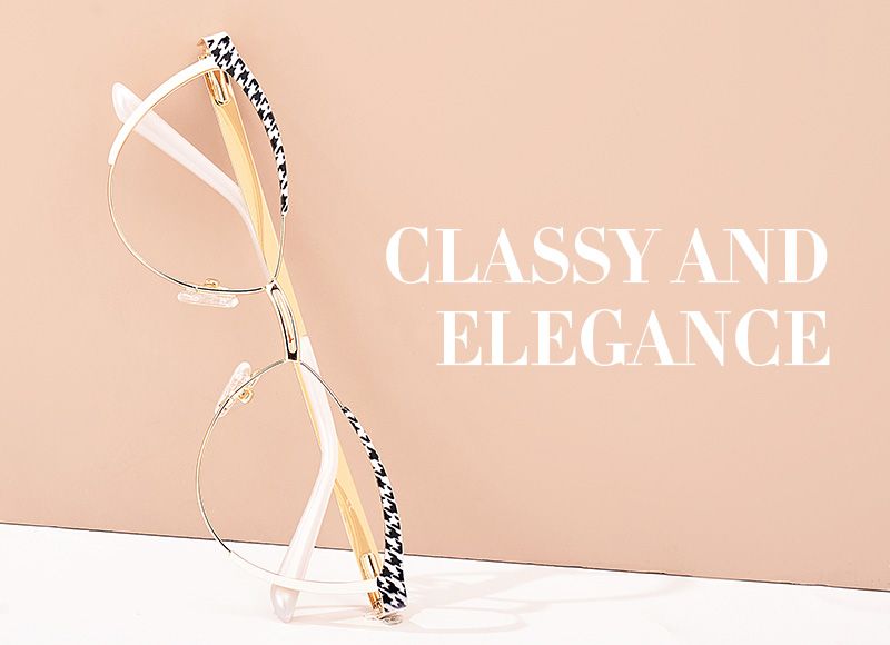 New Black-White Color for Sydney Metal Eyeglasses  | Zeelool Optical4