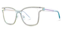 Shine Square Iridescent Glasses4