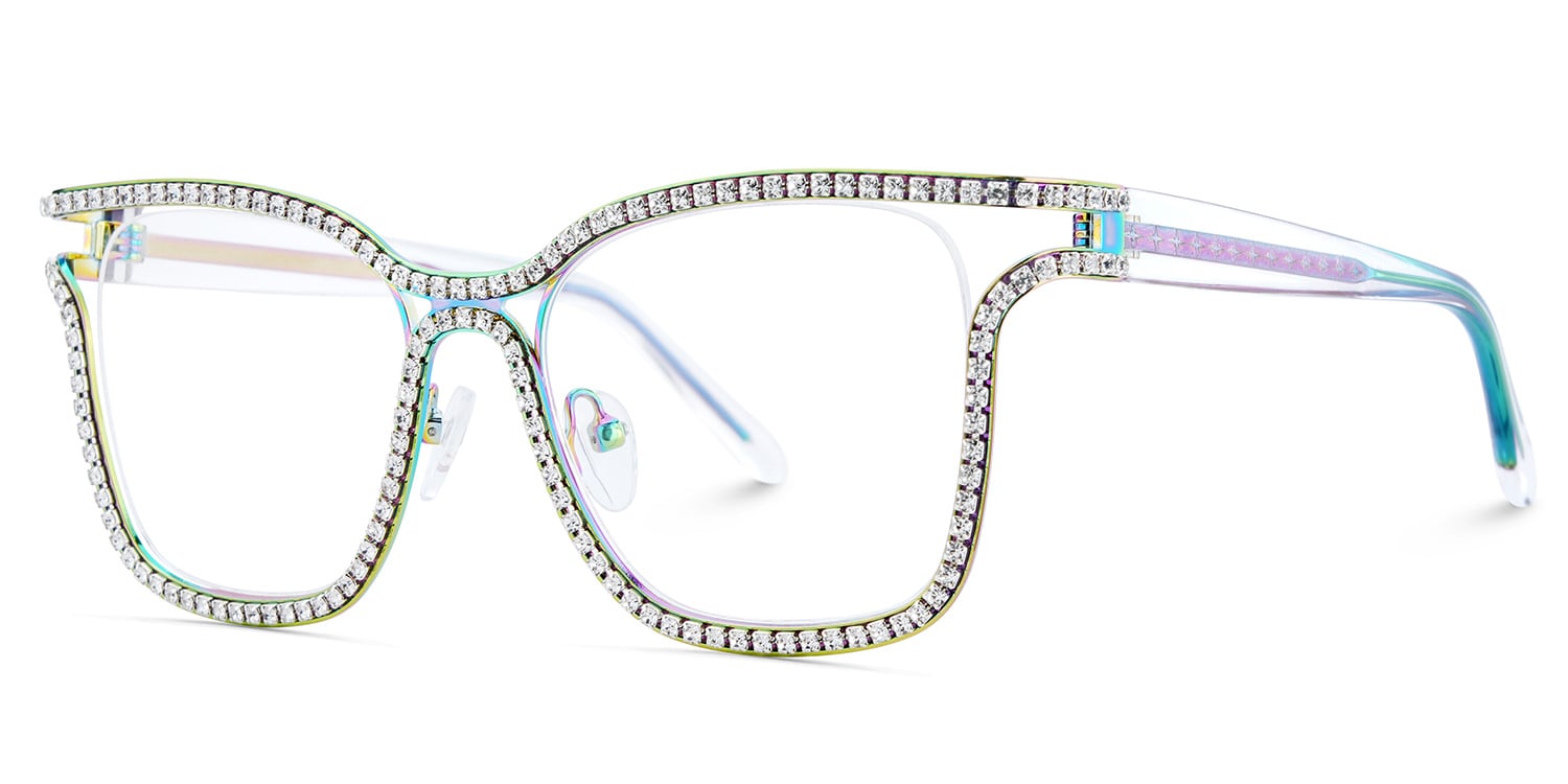 Shine Square Iridescent Glasses4