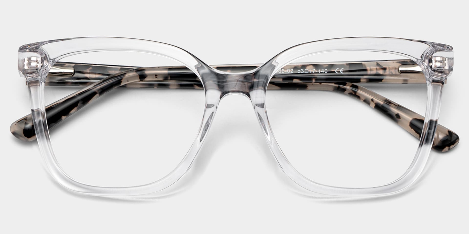 Sage Crystal Frame Glasses with Rectangle Frame Online | ZEELOOL4