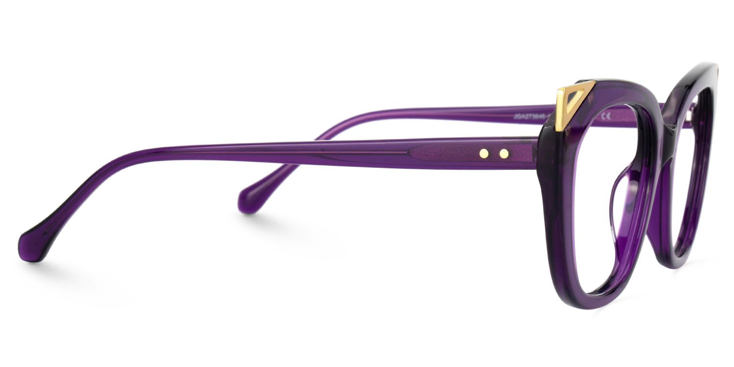 Hellena Cateye Purple Glasses2